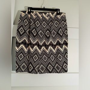 J. Crew black & off-white skirt, size 10